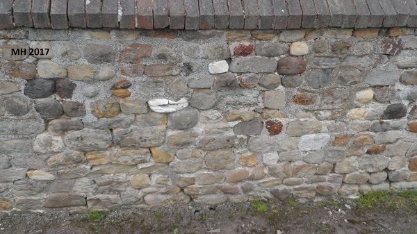 cobble built wall