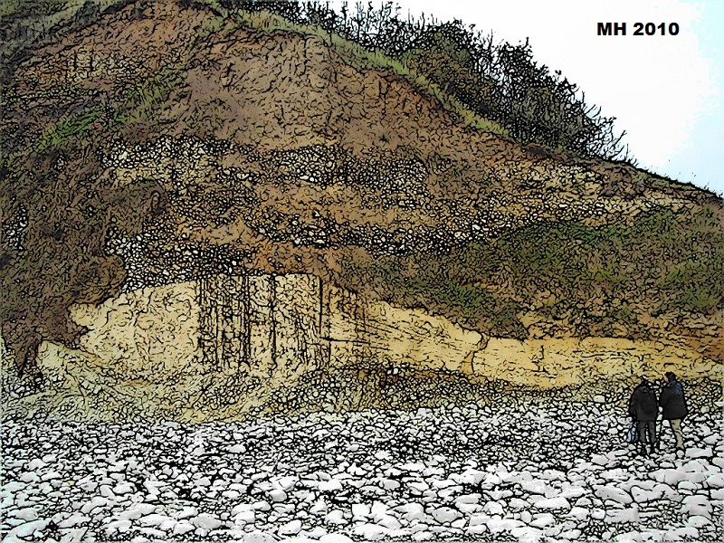 sediments at Danes Dyke